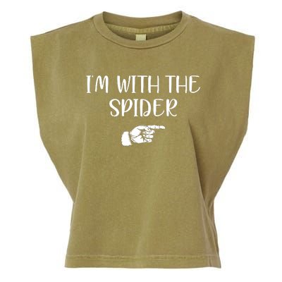 Im With The Spider Garment-Dyed Women's Muscle Tee