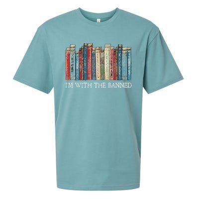 IM With The Banned Read Banned Books Bookworm Gift Sueded Cloud Jersey T-Shirt