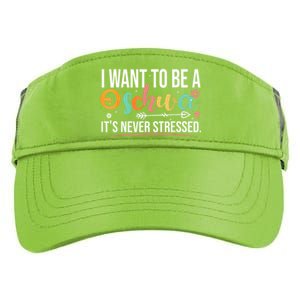 I Want To Be A Schwa ItS Never Stressed Science Of Reading Funny Gift Adult Drive Performance Visor