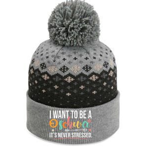 I Want To Be A Schwa ItS Never Stressed Science Of Reading Funny Gift The Baniff Cuffed Pom Beanie