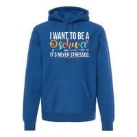 I Want To Be A Schwa ItS Never Stressed Science Of Reading Funny Gift Premium Hoodie