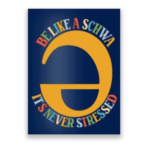 I Want To Be A Schwa ItS Never Stressed Science Of Reading Poster