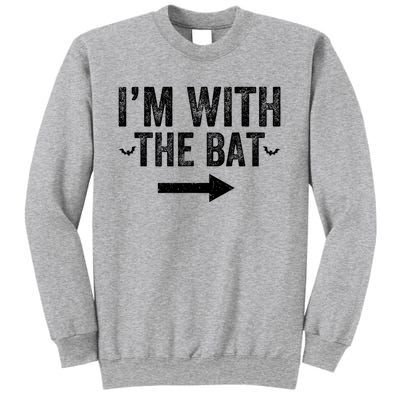 IM With The Bat Funny Matching Couple Costume Halloween Sweatshirt