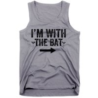 IM With The Bat Funny Matching Couple Costume Halloween Tank Top