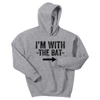 IM With The Bat Funny Matching Couple Costume Halloween Kids Hoodie