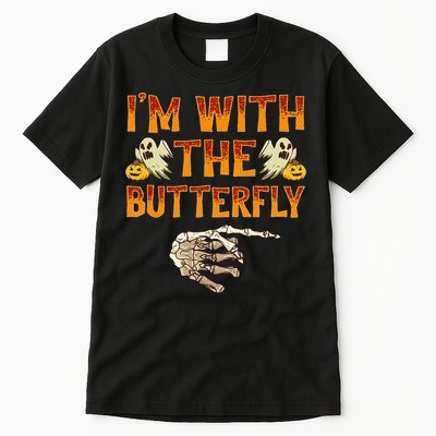 Im With The Butterfly Costume Funny Halloween Couple Tall T-Shirt