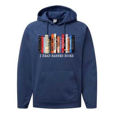 I'm With The Banned Funny Bookworm Tee Banned Book Performance Fleece Hoodie