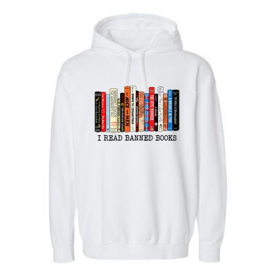 I'm With The Banned Funny Bookworm Tee Banned Book Garment-Dyed Fleece Hoodie