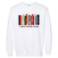 I'm With The Banned Funny Bookworm Tee Banned Book Garment-Dyed Sweatshirt