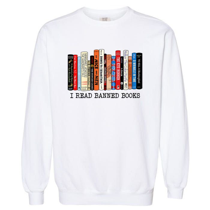 I'm With The Banned Funny Bookworm Tee Banned Book Garment-Dyed Sweatshirt