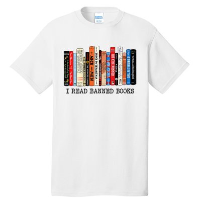 I'm With The Banned Funny Bookworm Tee Banned Book Tall T-Shirt