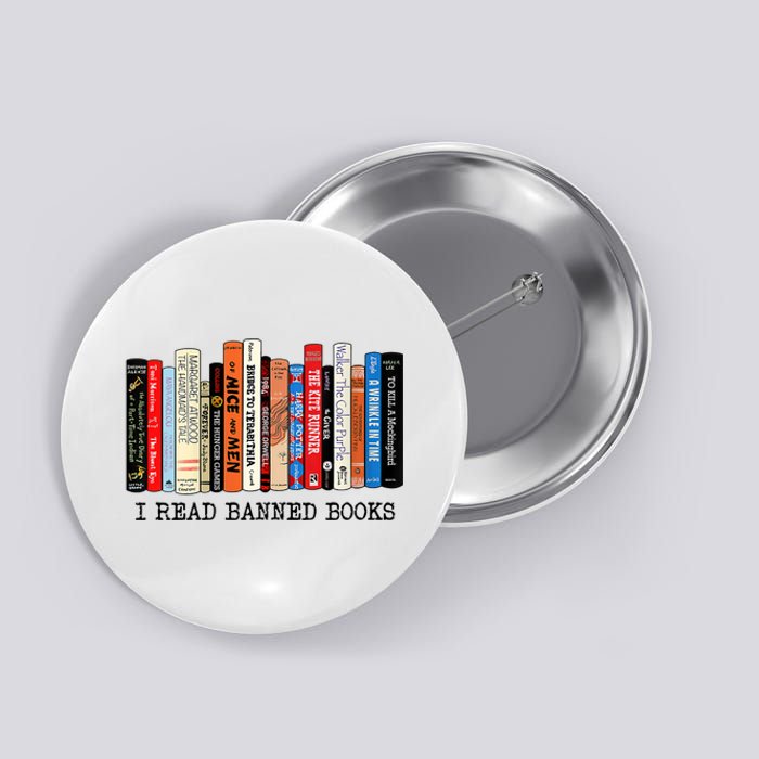 I'm With The Banned Funny Bookworm Tee Banned Book Button