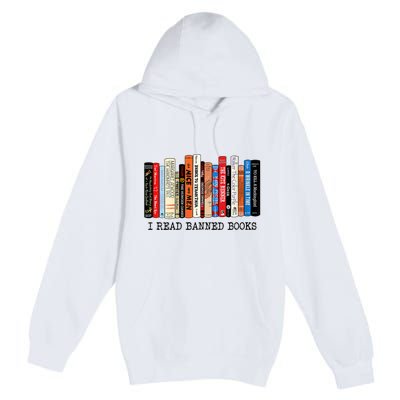 I'm With The Banned Funny Bookworm Tee Banned Book Premium Pullover Hoodie