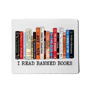 I'm With The Banned Funny Bookworm Tee Banned Book Mousepad