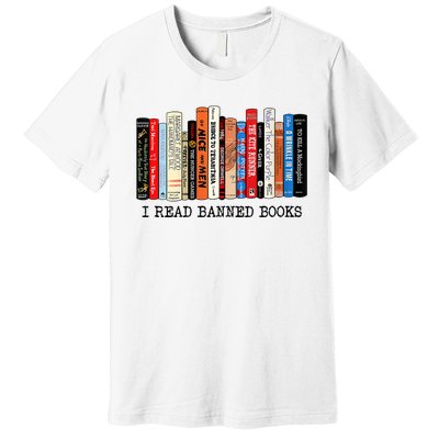 I'm With The Banned Funny Bookworm Tee Banned Book Premium T-Shirt