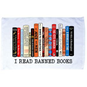 I'm With The Banned Funny Bookworm Tee Banned Book Microfiber Hand Towel