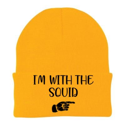 Im With The Squid Knit Cap Winter Beanie