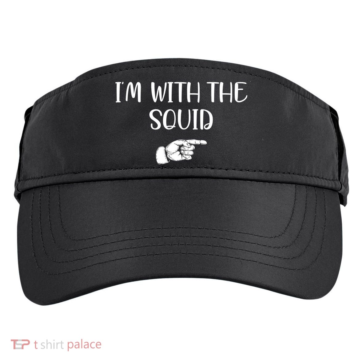 Im With The Squid Adult Drive Performance Visor