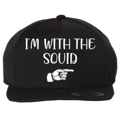 Im With The Squid Wool Snapback Cap