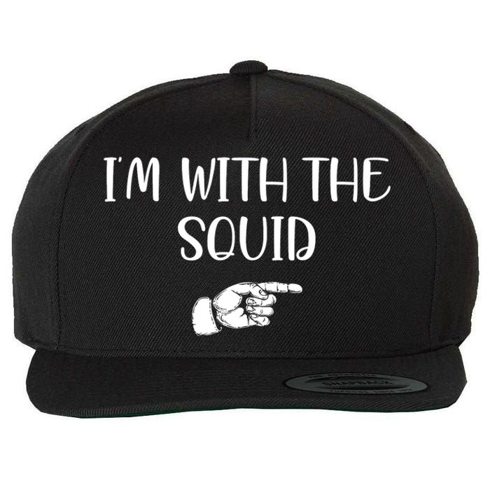 Im With The Squid Wool Snapback Cap