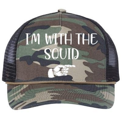 Im With The Squid Retro Rope Trucker Hat Cap