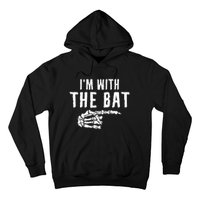 IM With The Bat Funny Matching Couple Costume Halloween Hoodie