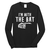 IM With The Bat Funny Matching Couple Costume Halloween Long Sleeve Shirt