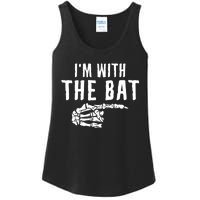 IM With The Bat Funny Matching Couple Costume Halloween Ladies Essential Tank