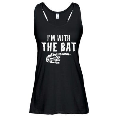 IM With The Bat Funny Matching Couple Costume Halloween Ladies Essential Flowy Tank