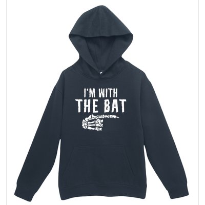 IM With The Bat Funny Matching Couple Costume Halloween Urban Pullover Hoodie