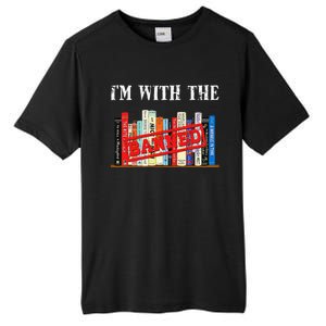 I'm With The Banned Funny Book Readers I Read Banned Books Tall Fusion ChromaSoft Performance T-Shirt