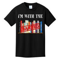 I'm With The Banned Funny Book Readers I Read Banned Books Kids T-Shirt