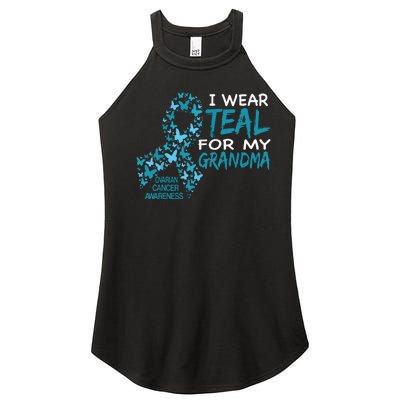 I Wear Teal For My Grandma Ovarian Cancer Awareness T Women’s Perfect Tri Rocker Tank