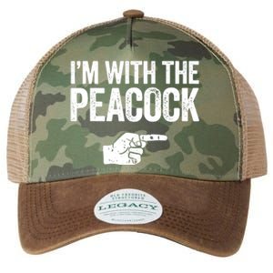 I'm With The Peacock Matching Peacock Shirts Legacy Tie Dye Trucker Hat