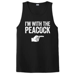 I'm With The Peacock Matching Peacock Shirts PosiCharge Competitor Tank