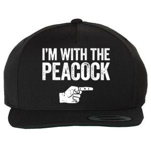 I'm With The Peacock Matching Peacock Shirts Wool Snapback Cap