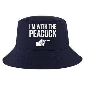 I'm With The Peacock Matching Peacock Shirts Cool Comfort Performance Bucket Hat