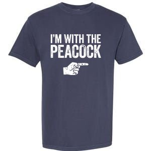 I'm With The Peacock Matching Peacock Shirts Garment-Dyed Heavyweight T-Shirt