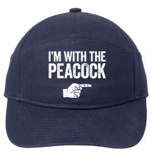 I'm With The Peacock Matching Peacock Shirts 7-Panel Snapback Hat