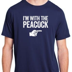 I'm With The Peacock Matching Peacock Shirts Adult ChromaSoft Performance T-Shirt