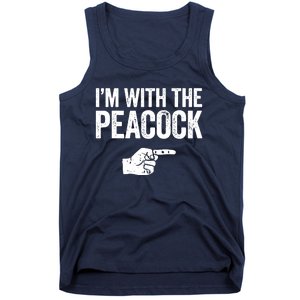 I'm With The Peacock Matching Peacock Shirts Tank Top