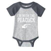 I'm With The Peacock Matching Peacock Shirts Infant Baby Jersey Bodysuit