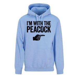 I'm With The Peacock Matching Peacock Shirts Unisex Surf Hoodie