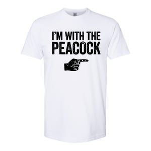 I'm With The Peacock Matching Peacock Shirts Softstyle CVC T-Shirt