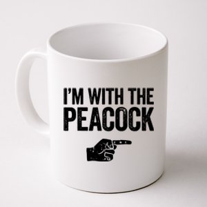 I'm With The Peacock Matching Peacock Shirts Coffee Mug