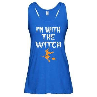 Im With The Witch Halloween Matching Couple Costume Witch Gift Ladies Essential Flowy Tank