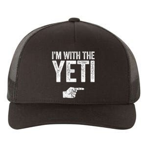 IM With The Yeti Matching Yeti Costume Yupoong Adult 5-Panel Trucker Hat