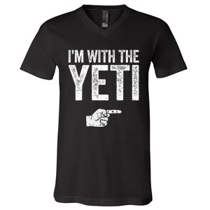 IM With The Yeti Matching Yeti Costume V-Neck T-Shirt