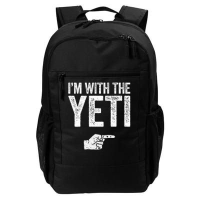 IM With The Yeti Matching Yeti Costume Daily Commute Backpack