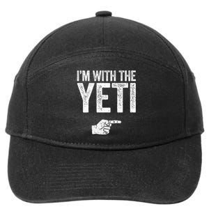 IM With The Yeti Matching Yeti Costume 7-Panel Snapback Hat